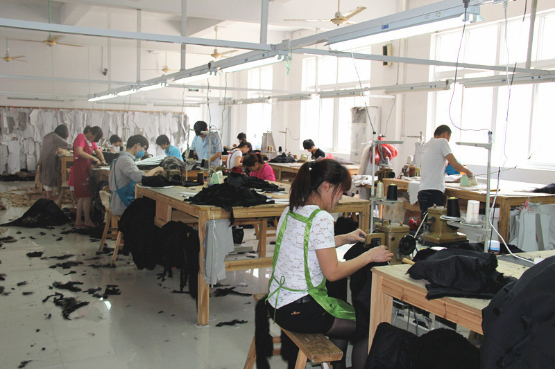 廠家直銷獺兔拼皮七分袖基本款 女裝皮草 私人高級定制冬季皮草女 -